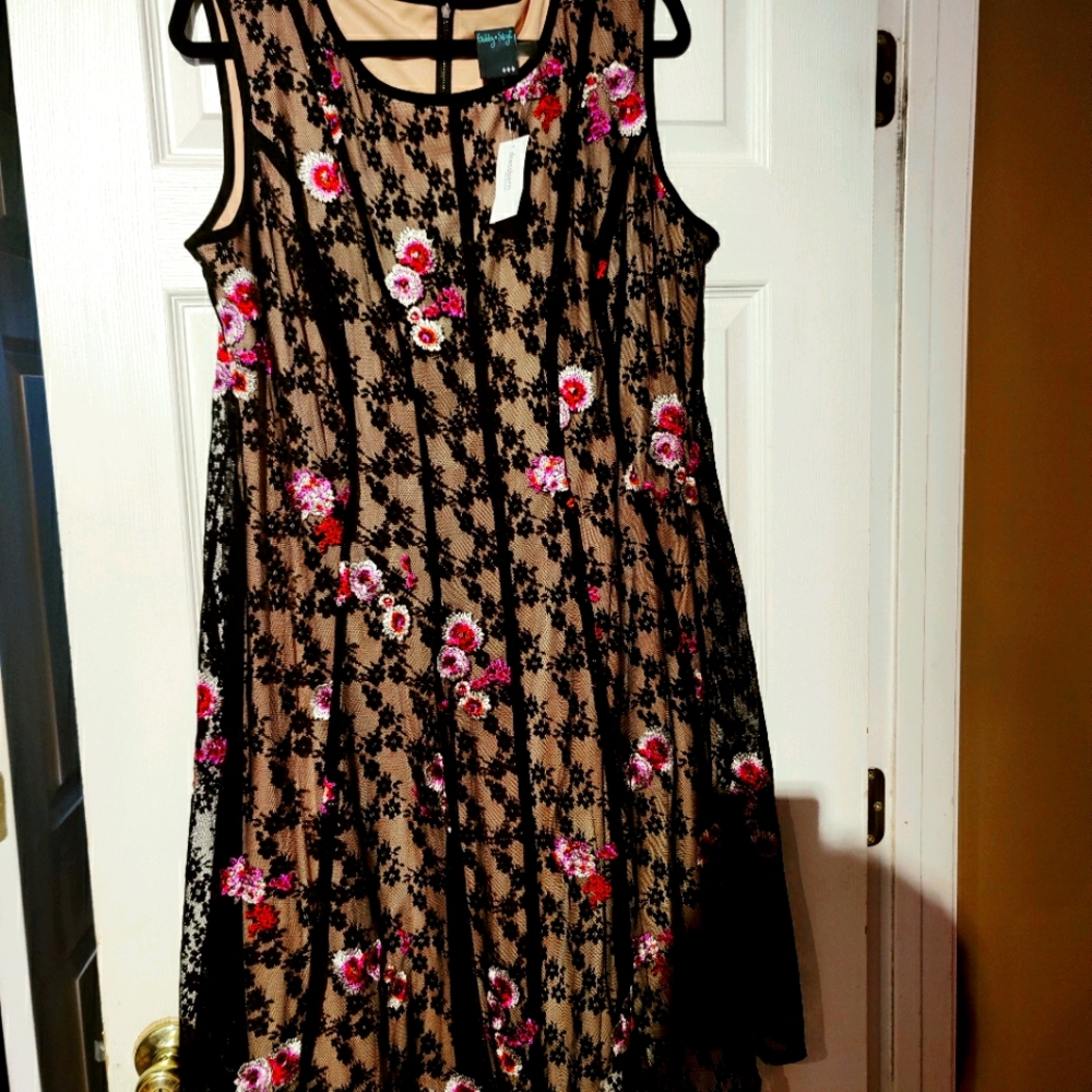 Brand New Lace Floral Print Dress